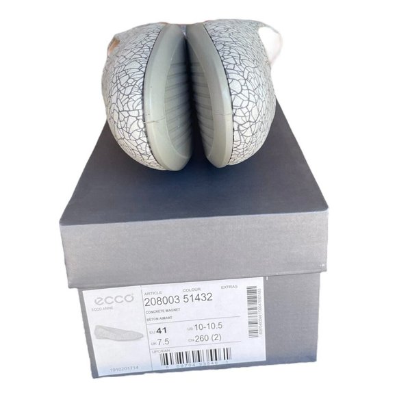 Ecco Anine Womens Ballet Flat Shoes Size 10 To 10.5 US 41 EU Silver Gray - Picture 8 of 9